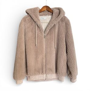 Patrizia Luca from Milano Plush Faux Fur Mauve Teddy Jacket